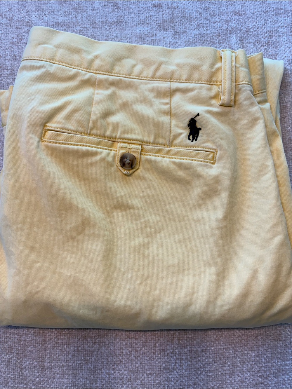 Polo by Ralph Lauren Yellow Men's Chinos Size 34/30